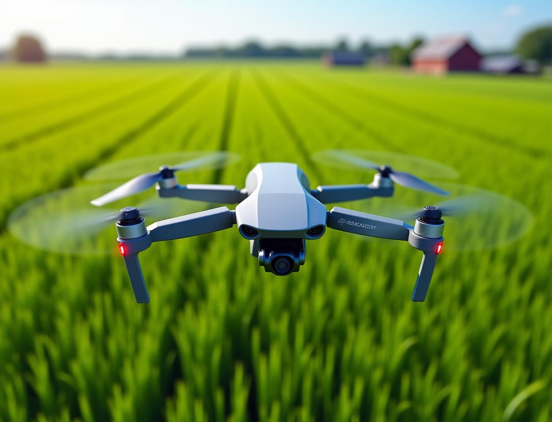 Drone de monitoreo agrícola con sensores remotos